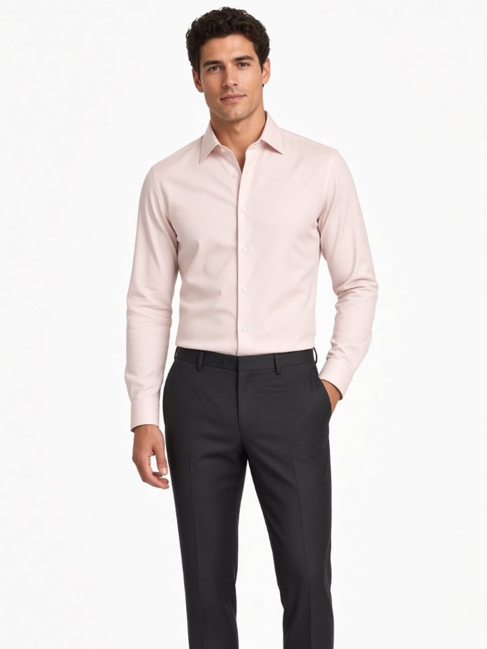 Bar III Men’s Light Pink Dress Shirt Size